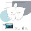 image:imageSaphiRose Unisex Rain Poncho Waterproof Raincoat Hooded for Adults Women with PocketsGradient Teal