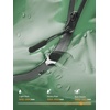 image:imageSaphiRose Unisex Rain Poncho Waterproof Raincoat Hooded for Adults Women with PocketsGreen
