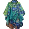 image:imageSaphiRose Unisex Rain Poncho Waterproof Raincoat Hooded for Adults Women with PocketsIrises