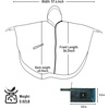 image:imageSaphiRose Unisex Rain Poncho Waterproof Raincoat Hooded for Adults Women with PocketsMonet Water Lilies