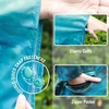 image:imageSaphiRose Unisex Rain Poncho Waterproof Raincoat Hooded for Adults Women with PocketsMonet Water Lilies