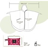 image:imageSaphiRose Unisex Rain Poncho Waterproof Raincoat Hooded for Adults Women with PocketsPink Point