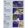 image:imageSaphiRose Unisex Rain Poncho Waterproof Raincoat Hooded for Adults Women with PocketsPurple