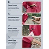 image:imageSaphiRose Unisex Rain Poncho Waterproof Raincoat Hooded for Adults Women with PocketsRose Red