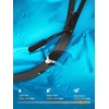 image:imageSaphiRose Unisex Rain Poncho Waterproof Raincoat Hooded for Adults Women with PocketsSky Blue