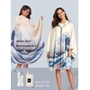 image:imageSaphiRose Unisex Rain Poncho Waterproof Raincoat Hooded for Adults Women with PocketsThe Great Wave Off Kanagawa