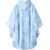 image:imageSaphiRose Unisex Rain Poncho Waterproof Raincoat Hooded for Adults Women with PocketsTiedye Blue