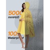 image:imageSaphiRose Unisex Rain Poncho Waterproof Raincoat Hooded for Adults Women with PocketsYellow