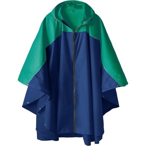image:imageSaphiRose Unisex Rain Poncho Waterproof Raincoat Hooded for Adults Women with PocketsAgreennavy