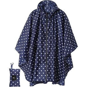 image:imageSaphiRose Unisex Rain Poncho Waterproof Raincoat Hooded for Adults Women with PocketsPointblue