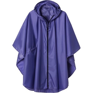 image:imageSaphiRose Unisex Rain Poncho Waterproof Raincoat Hooded for Adults Women with PocketsPurple