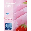 image:imageSaphiRose Lightweight Kids Rain Poncho Jacket Waterproof Outwear Rain CoatPink Strawberry
