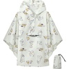 image:imageSaphiRose Lightweight Kids Rain Poncho Jacket Waterproof Outwear Rain CoatBeige Puppy