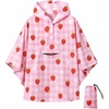 image:imageSaphiRose Lightweight Kids Rain Poncho Jacket Waterproof Outwear Rain CoatPink Strawberry