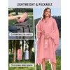image:imageSaphiRose Extra Thick Hooded Rain Poncho Double Layer Waterproof Raincoat Jacket for Men Women AdultsPink Pause
