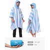 image:imageSaphiRose Hooded Rain Poncho Waterproof Raincoat Jacket for Men Women AdultsArgentinian Flag