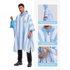 image:imageSaphiRose Hooded Rain Poncho Waterproof Raincoat Jacket for Men Women AdultsArgentinian Flag