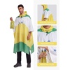 image:imageSaphiRose Hooded Rain Poncho Waterproof Raincoat Jacket for Men Women AdultsBrazilian Flag