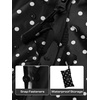 image:imageSaphiRose Lightweight Waterproof Rain Poncho for Adults with Hood Portable Rainwear for OutdoorBlack Dot
