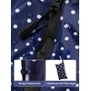 image:imageSaphiRose Lightweight Waterproof Rain Poncho for Adults with Hood Portable Rainwear for OutdoorBlue Dot