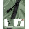 image:imageSaphiRose Lightweight Waterproof Rain Poncho for Adults with Hood Portable Rainwear for OutdoorLight Green