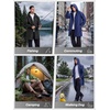 image:imageSaphiRose Mens Packable Waterproof Rain Jacket Hooded Raincoat  Hiplength Lightweight Taped seams Tearresistant Vented back Hiking Travel Camping Working Commute Walking DogBlack