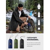image:imageSaphiRose Mens Packable Waterproof Rain Jacket Hooded Raincoat  Hiplength Lightweight Taped seams Tearresistant Vented back Hiking Travel Camping Working Commute Walking DogBlack