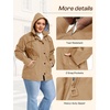 image:imageSaphiRose Womens Plus Size Rain Jacket Waterproof Rain Coat Lightweight Windbreaker Raincoats with HoodKhaki