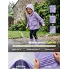 image:imageSaphiRose Kids Waterproof Rain Jacket Lightweight Raincoat  for Boys and Girls Soft Water Resistant Breathable Hooded Name Label School Commute Outdoor Play Camping TravelPurple