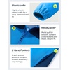 image:imageSaphiRose Kids Waterproof Rain Jacket Lightweight Raincoat  for Boys and Girls Soft Water Resistant Breathable Hooded Name Label School Commute Outdoor Play Camping TravelBluenavy