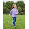 image:imageSaphiRose Kids Waterproof Rain Jacket Lightweight Raincoat  for Boys and Girls Soft Water Resistant Breathable Hooded Name Label School Commute Outdoor Play Camping TravelPurple