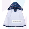 image:imageSaphiRose Kids Waterproof Rain Jacket Mesh Lined with Removable Hood  Lightweight rain coat windproof breathable school camping travel outdoor play boys and girlsSpace