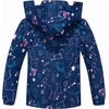 image:imageSaphiRose Kids Waterproof Rain Jacket Mesh Lined with Removable Hood  Lightweight rain coat windproof breathable school camping travel outdoor play boys and girlsSpace