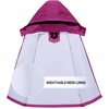 image:imageSaphiRose Kids Waterproof Rain Jacket Mesh Lined with Removable Hood  Lightweight rain coat windproof breathable school camping travel outdoor play boys and girlsDeep Purple