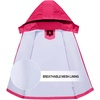 image:imageSaphiRose Kids Waterproof Rain Jacket Mesh Lined with Removable Hood  Lightweight rain coat windproof breathable school camping travel outdoor play boys and girlsRaspberry Pink