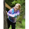 image:imageSaphiRose Kids Waterproof Rain Jacket Mesh Lined with Removable Hood  Lightweight rain coat windproof breathable school camping travel outdoor play boys and girlsPink Smiles