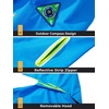 image:imageSaphiRose Kids Waterproof Rain Jacket Mesh Lined with Removable Hood  Lightweight rain coat windproof breathable school camping travel outdoor play boys and girlsSky Blue