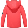 image:imageSaphiRose Kids Waterproof Rain Jacket Mesh Lined with Removable Hood  Lightweight rain coat windproof breathable school camping travel outdoor play boys and girlsBright Coral Red