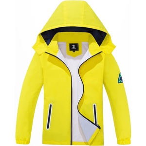 image:imageSaphiRose Kids Waterproof Rain Jacket Mesh Lined with Removable Hood  Lightweight rain coat windproof breathable school camping travel outdoor play boys and girlsYellow
