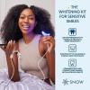 imageSNOW Diamond Wired Whitening Kit  Sensitive Teeth Whitening Kit  Whitens ampamp Repairs Teeth  6 Months of Whitening Treatment  Gentle ampamp Enamel Safe  BlueDiamond Wired  3 Wand