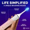 imageSnow LED Electric Toothbrush Gen 2  Rechargeable Electronic Brush for Adults  Sonic Technology wLED Light Whitening ampamp Cleaning Powered wSonic Technology for Oral Routine  Coastal Sunset Pink Gen2Coastal Sunset Pink