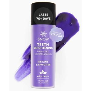 imageSNOW Teeth Brightening Purple Serum  Gentle ampamp Enamel Safe Instant Brightening for Brighter Smile  Dental Care Hygiene ampamp Tooth Care  Bright Smile for Events ampamp Daily Confidence  2 Month Supply