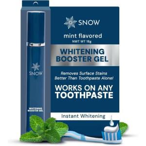 imageSnow Teeth Whitening Gel  Add to Toothpaste for a Whiter Smile  Vegan Hydrogen Peroxide Gel with Xylitol for Tooth Stain Removal and Brightening  18g