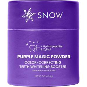 imageSNOW Purple Magic Powder  Purple Teeth Whitening Powder Color Correcting with Hydroxyapatite Stain Removal Color Corrector and Toothpaste Booster  18g