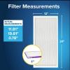 imageFiltrete 12x24x1 AC Furnace Air Filter MERV 12 MPR 1500 CERTIFIED asthma ampamp allergy friendly 3 Month Pleated 1Inch Electrostatic Air Cleaning Filter 2Pack Actual Size 1169x2369x078 in12x20x1