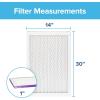 imageFiltrete 12x24x1 AC Furnace Air Filter MERV 12 MPR 1500 CERTIFIED asthma ampamp allergy friendly 3 Month Pleated 1Inch Electrostatic Air Cleaning Filter 2Pack Actual Size 1169x2369x078 in14x30x1