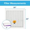 imageFiltrete 20x20x1 AC Furnace Air Filter MERV 12 MPR 1500 CERTIFIED asthma ampamp allergy friendly 3 Month Pleated 1Inch Electrostatic Air Cleaning Filter Pack of 2 Actual Size 1969x1969x078 inSmart Filter