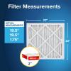 imageFiltrete 20x20x2 AC Furnace Air Filter MERV 11 MPR 1000 Allergen Defense 3Month Pleated 2Inch Electrostatic Air Cleaning Filter 4 Pack Actual Size 195 x 195 x 175 inWhite