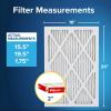 imageFiltrete 20x25x2 AC Furnace Air Filter MERV 11 MPR 1000 Allergen Defense 3Month Pleated 2Inch Electrostatic Air Cleaning Filter 4 Pack actual size 195 x 245 x 175 in16 x 20 x 2