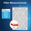imageFiltrete 20x25x2 AC Furnace Air Filter MERV 11 MPR 1000 Allergen Defense 3Month Pleated 2Inch Electrostatic Air Cleaning Filter 4 Pack actual size 195 x 245 x 175 in204 x 89 x 258
